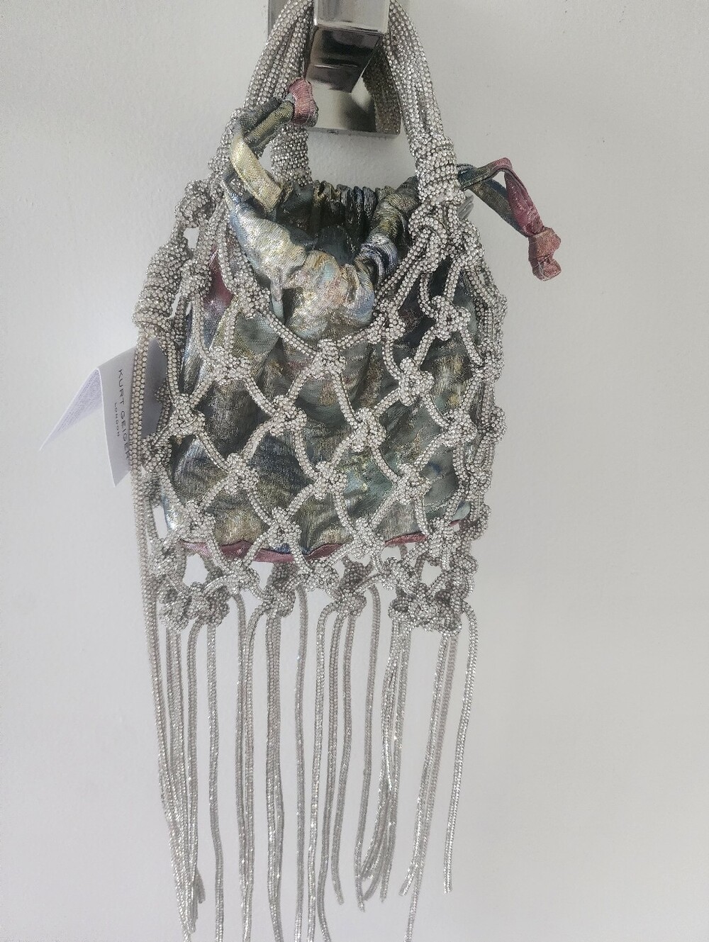 Kurt Geiger Mini Macrame Crystal Bag